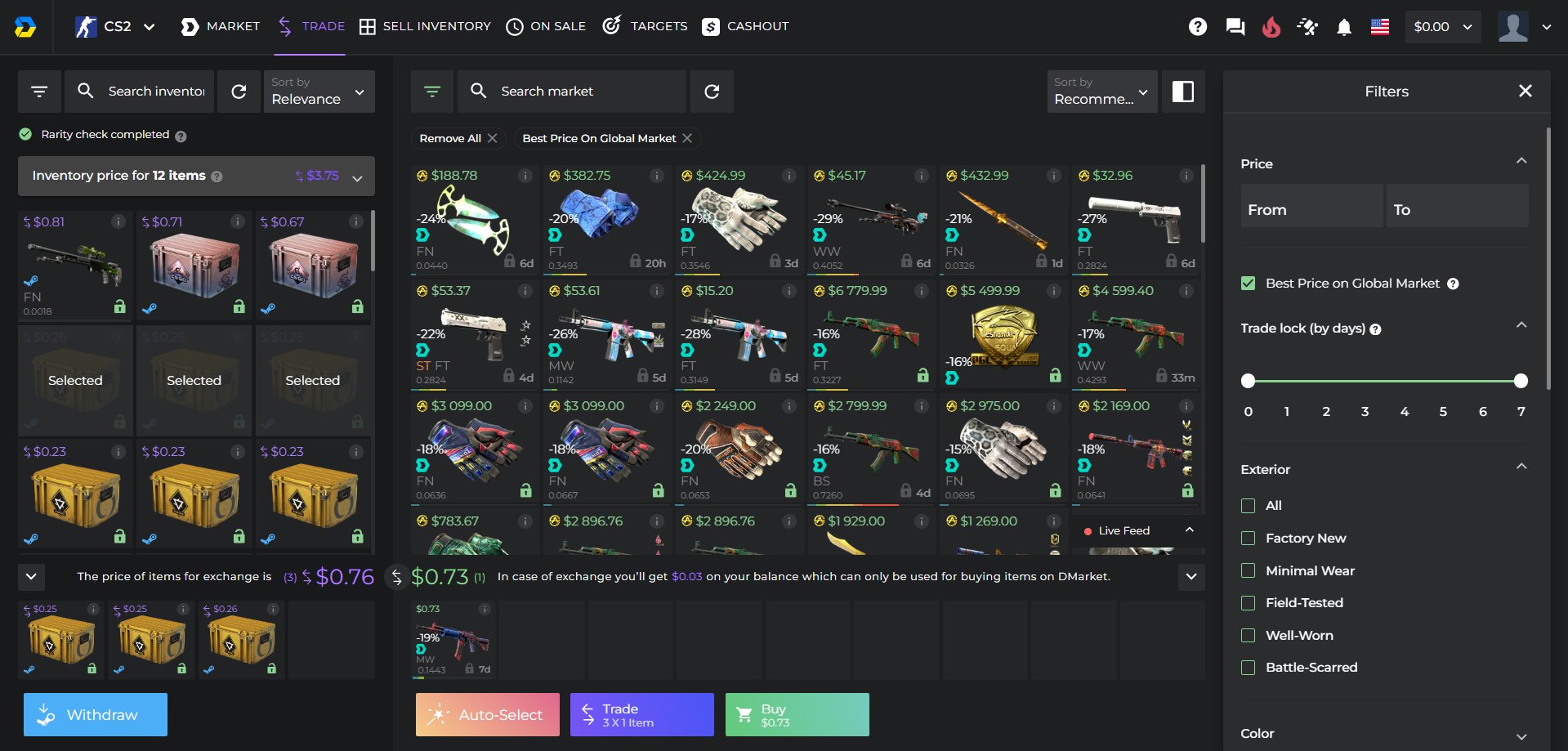 dmarket Trade